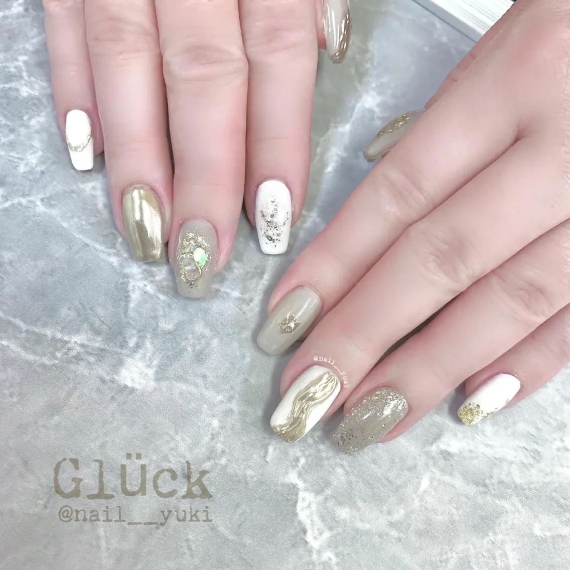 ネイル ハンドネイル Glück yukiのマツエク・マツパデザイン