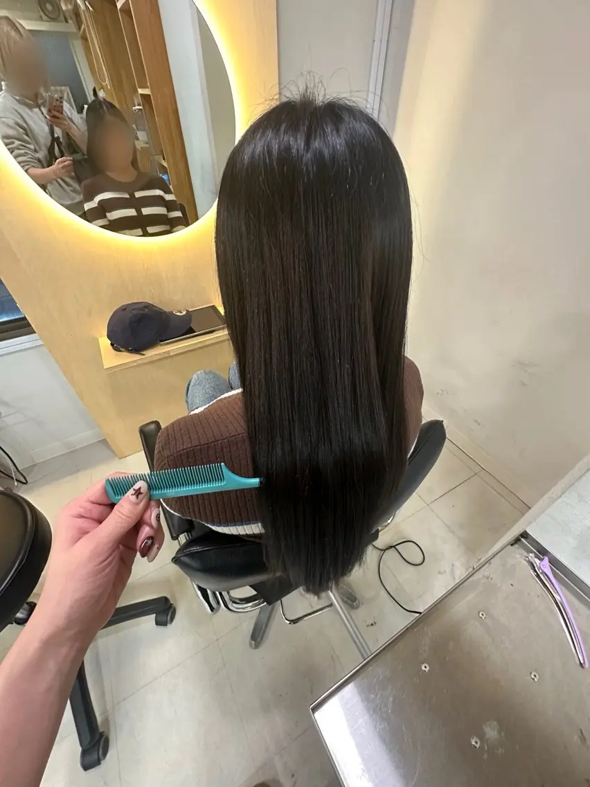 セミロング カラー ブラウンカラー ナチュラルブラウン elk MARI✩.*˚のヘアスタイル