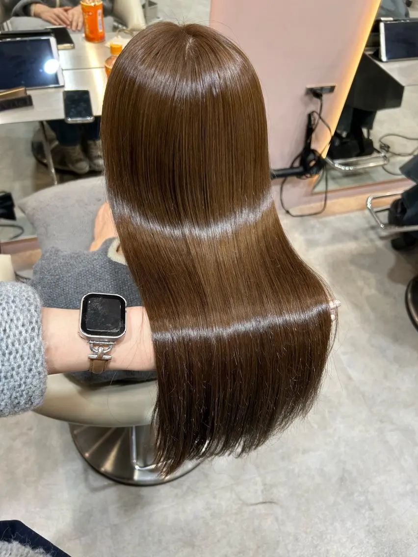 ロング カット ヘアカラー 大宮韓国ハッシュ🪽 GLROWseriのヘアスタイル