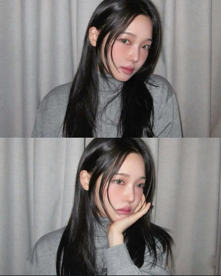 ロング カラー パーマ ヘアアレンジ メンズ キッズ 上品＆韓国風 🥀海心🥀のヘアスタイル