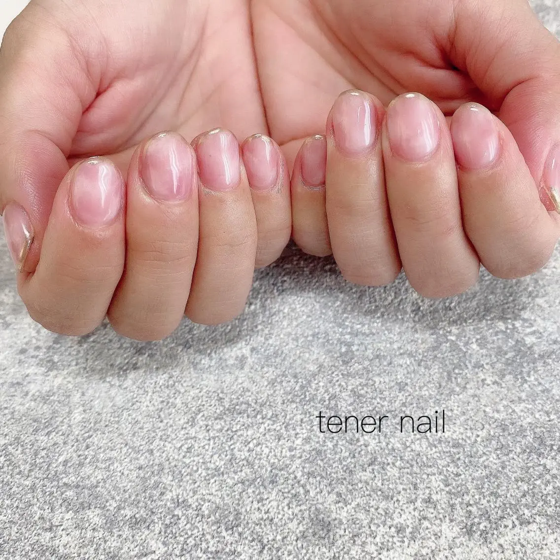 ネイル フレンチネイル 大理石ネイル(マーブル) ミラーネイル テネルネイル tener nailのネイルデザイン