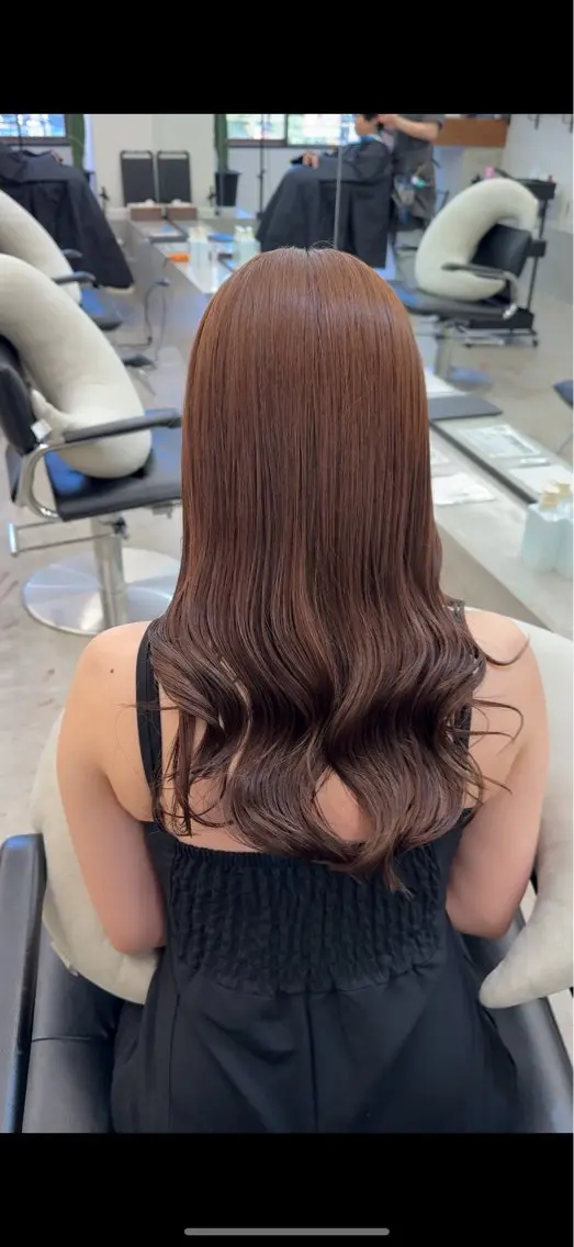 セミロング ヘアカラー 🎀うる艶モテ髪🎀 透明感/ユナのヘアスタイル