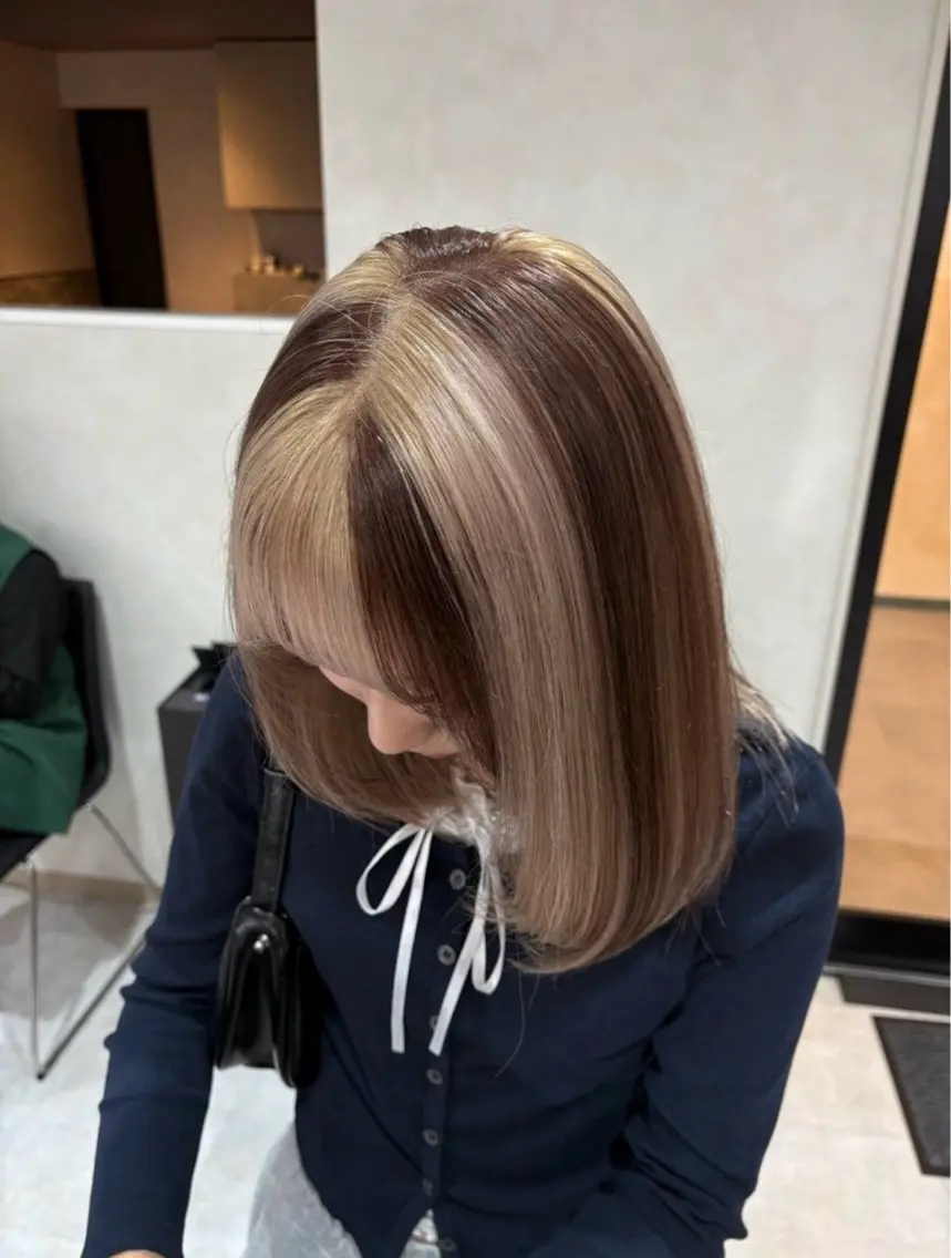 カラー デザイン×ダブルカラ ーHarusa🎀のヘアスタイル