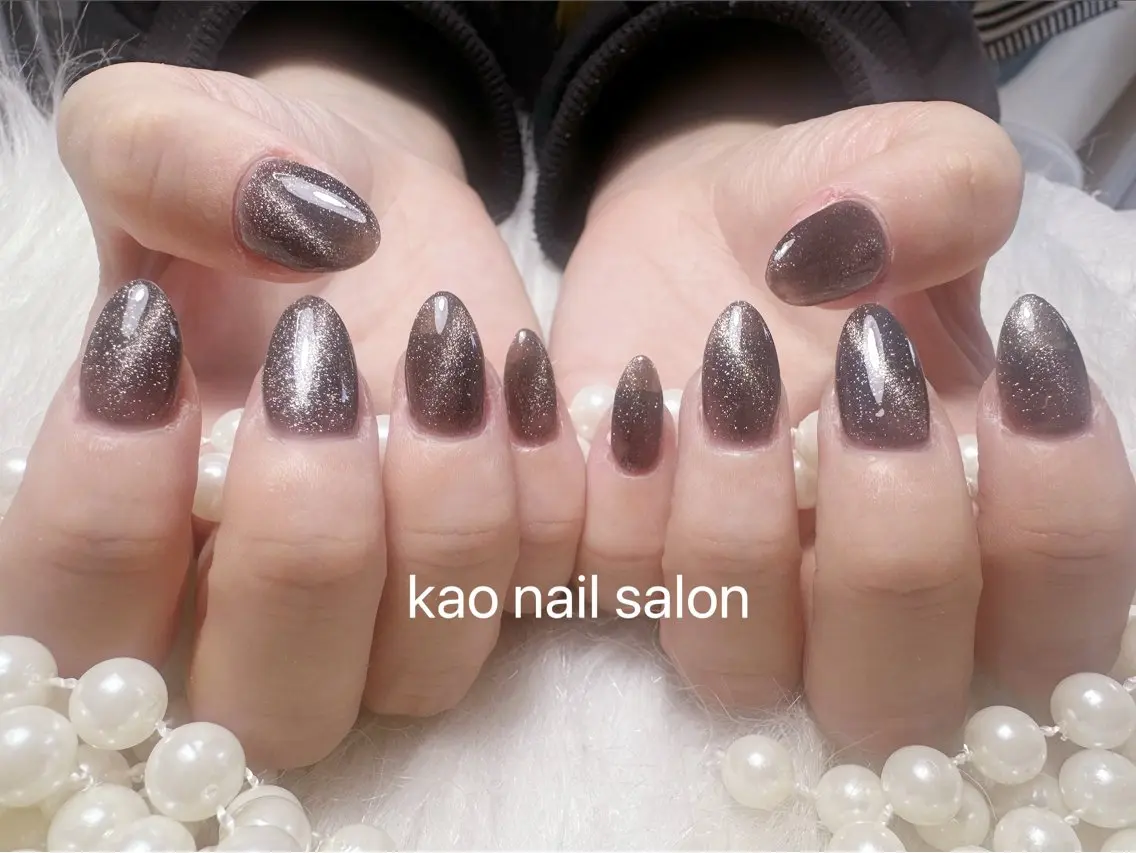 ネイル ハンドネイル kao nail マグネット/長さだしのネイルデザイン