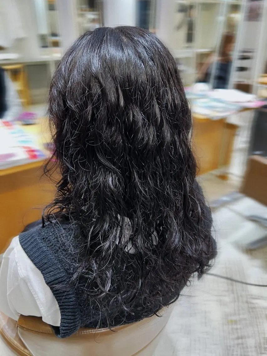 セミロング パーマ セミロングパーマ ﾕｳﾅ/ ショート・ボブ🐰のヘアスタイル