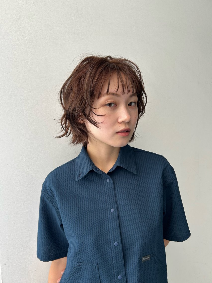 ショート カット ヘアカラー トリートメント NanaKo 表参道 レイヤー/ハッシュのヘアスタイル