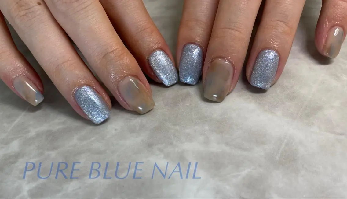 ネイル PURE BLUE NAILのネイルデザイン