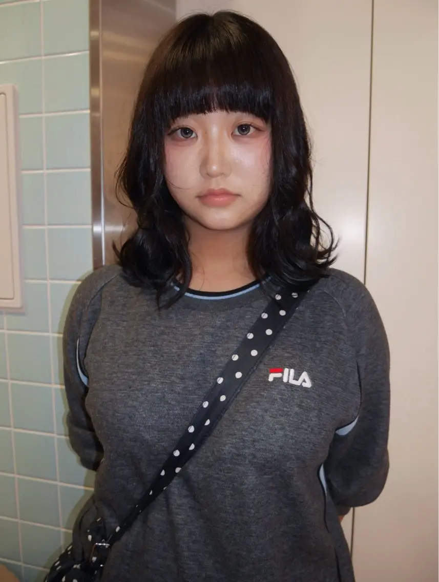 ミディアム カラー ヘアカラー cope'u 美雨のヘアスタイル