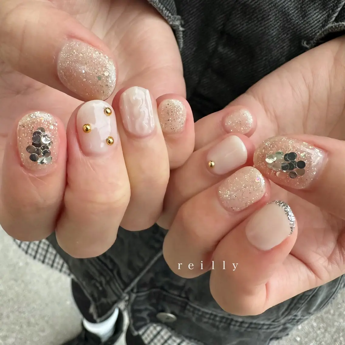 ネイル チークネイル 長さ出し フットネイル フレンチネイル ジェルネイル ハンドネイル Reillynail みさきのネイルデザイン