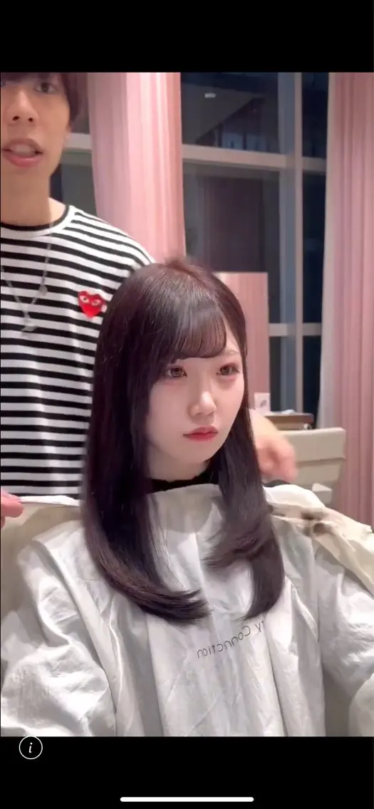 セミロング カラー カット ヘアカラー トリートメント ヘッドスパ ヘアセット 韓国ヘア/レイヤー/ 顔まわり/りょーとのヘアスタイル