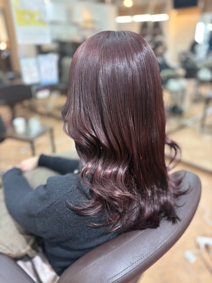 セミロング 🍒Ayana🍒 艶カラー🍒のヘアスタイル