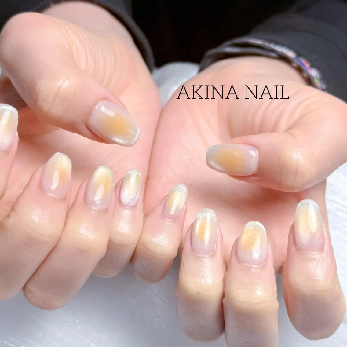 セミロング ハンドネイル Akina Nail 亀戸のネイルデザイン