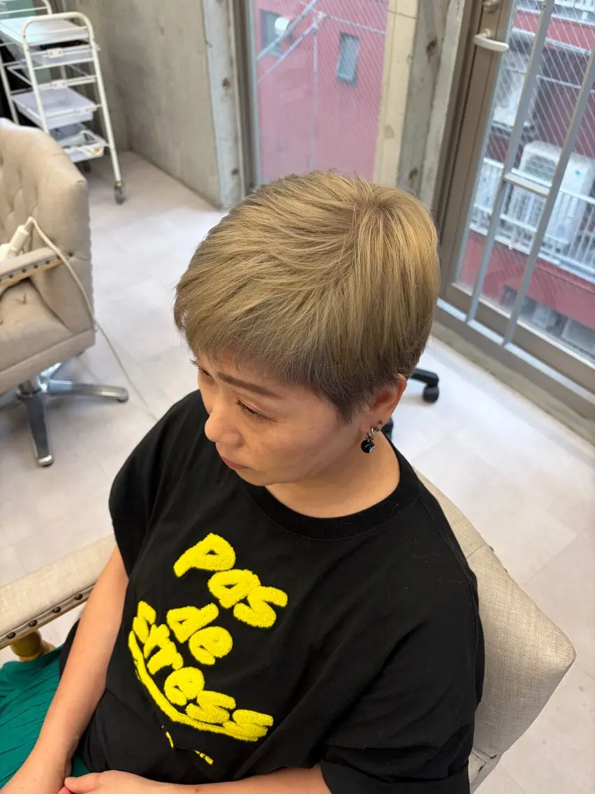 ショート カラー 高橋 風羽のヘアスタイル