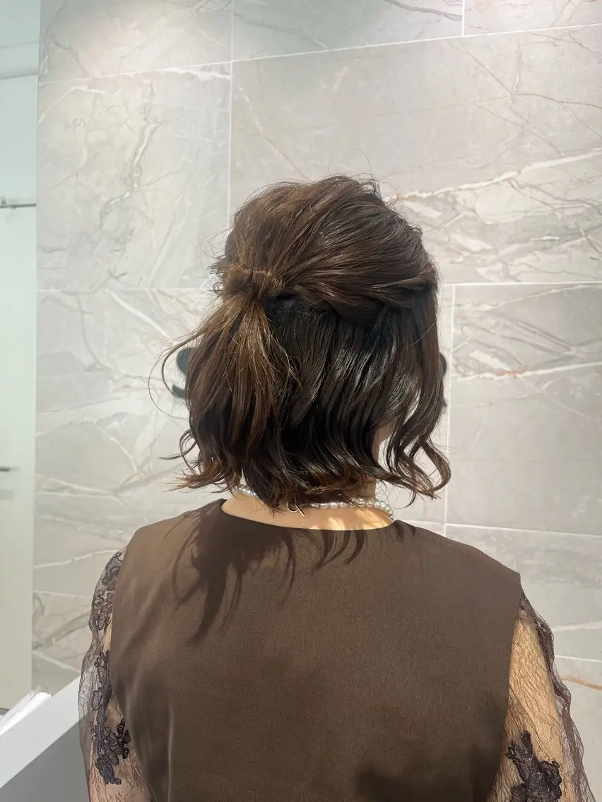 ヘアアレンジ ヘアセット U24⭐️ミニモ学割 ／浅野未来🌼.*のヘアスタイル