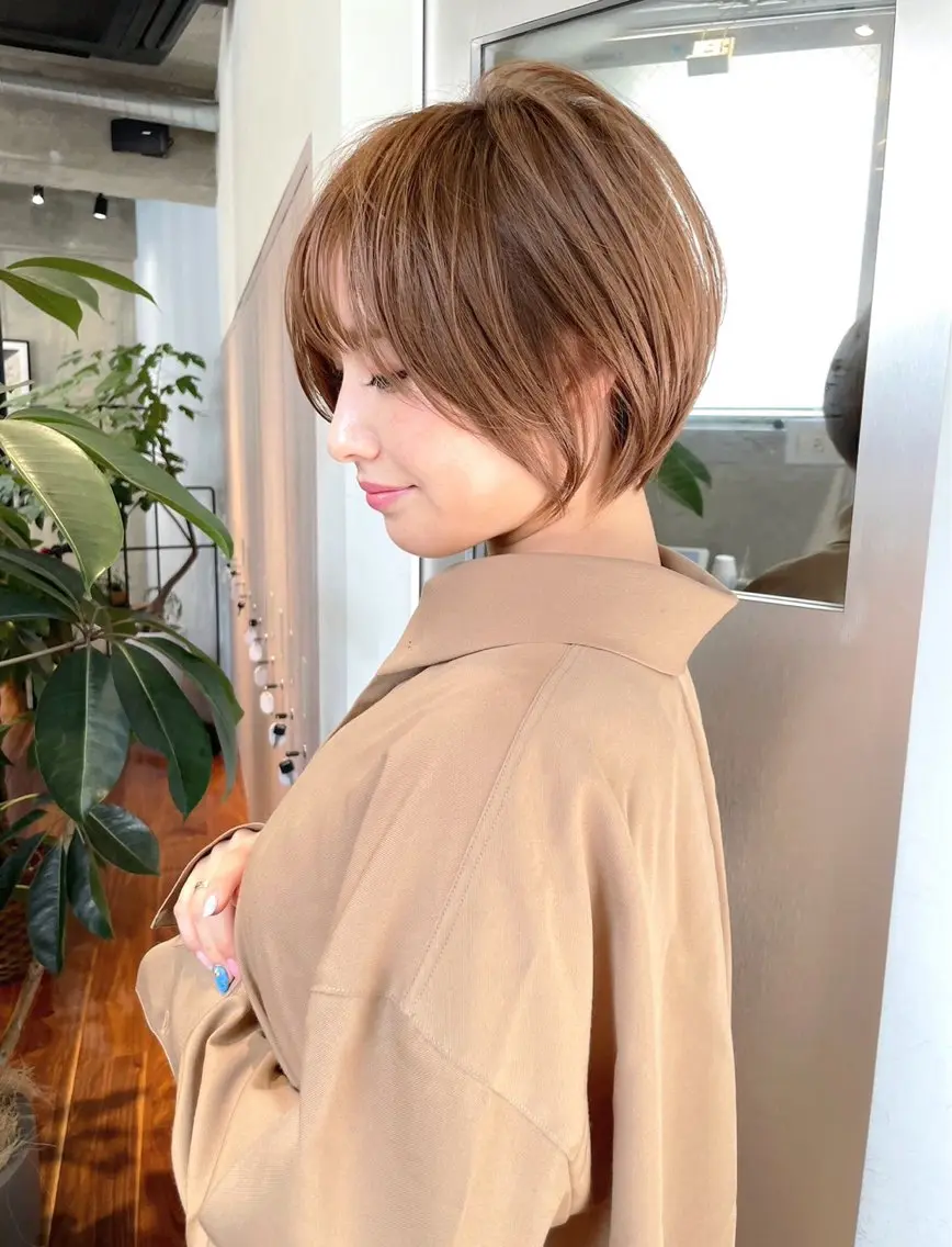 ショート カラー カット ヘアカラー ハイライトNo.1☆ ゆうのヘアスタイル