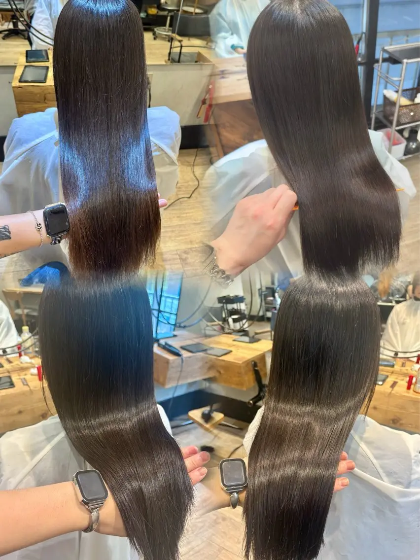 【👀クーポン】ストレート➕ウル艶トリートメント+カットの写真