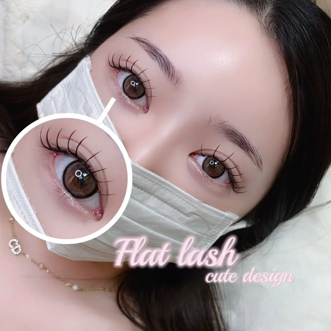 マツエク・マツパ フラットラッシュ Be.  Ayaka 🎀 / 野田店のマツエク・マツパデザイン