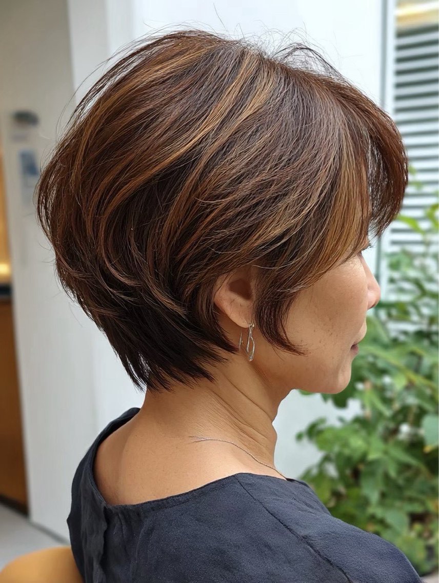 ショート ヘアカラー 森尾 鷹矢のヘアスタイル