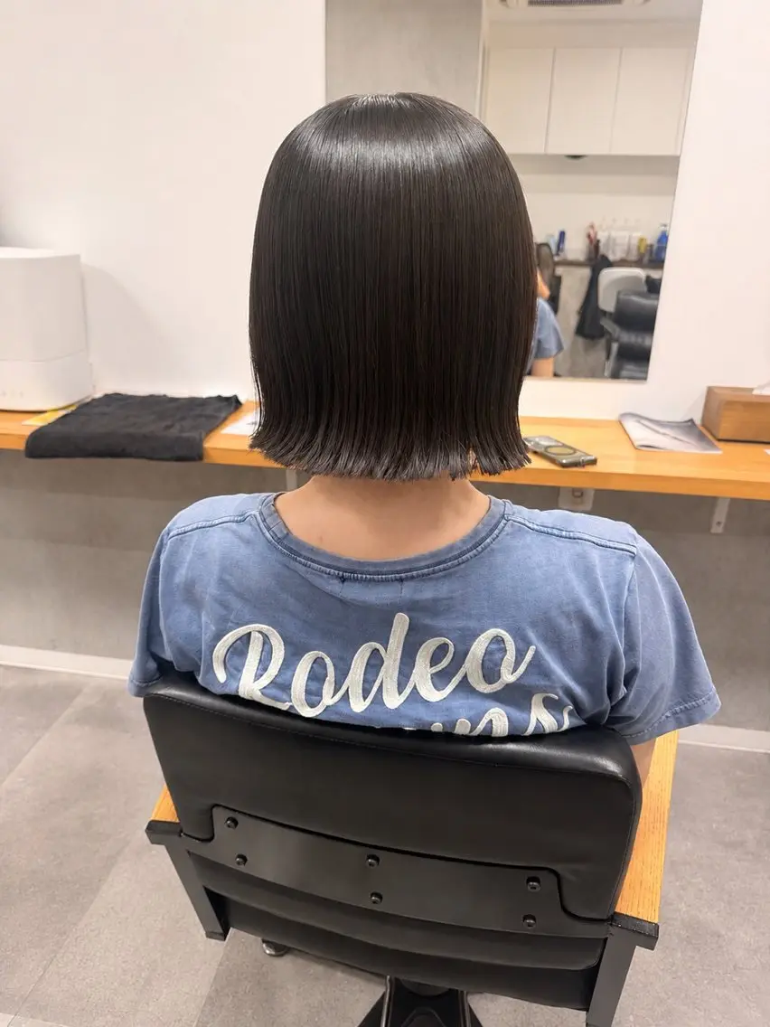 ショート 切りっぱなしボブ ボブ hoNua. ＊Ruri＊のヘアスタイル