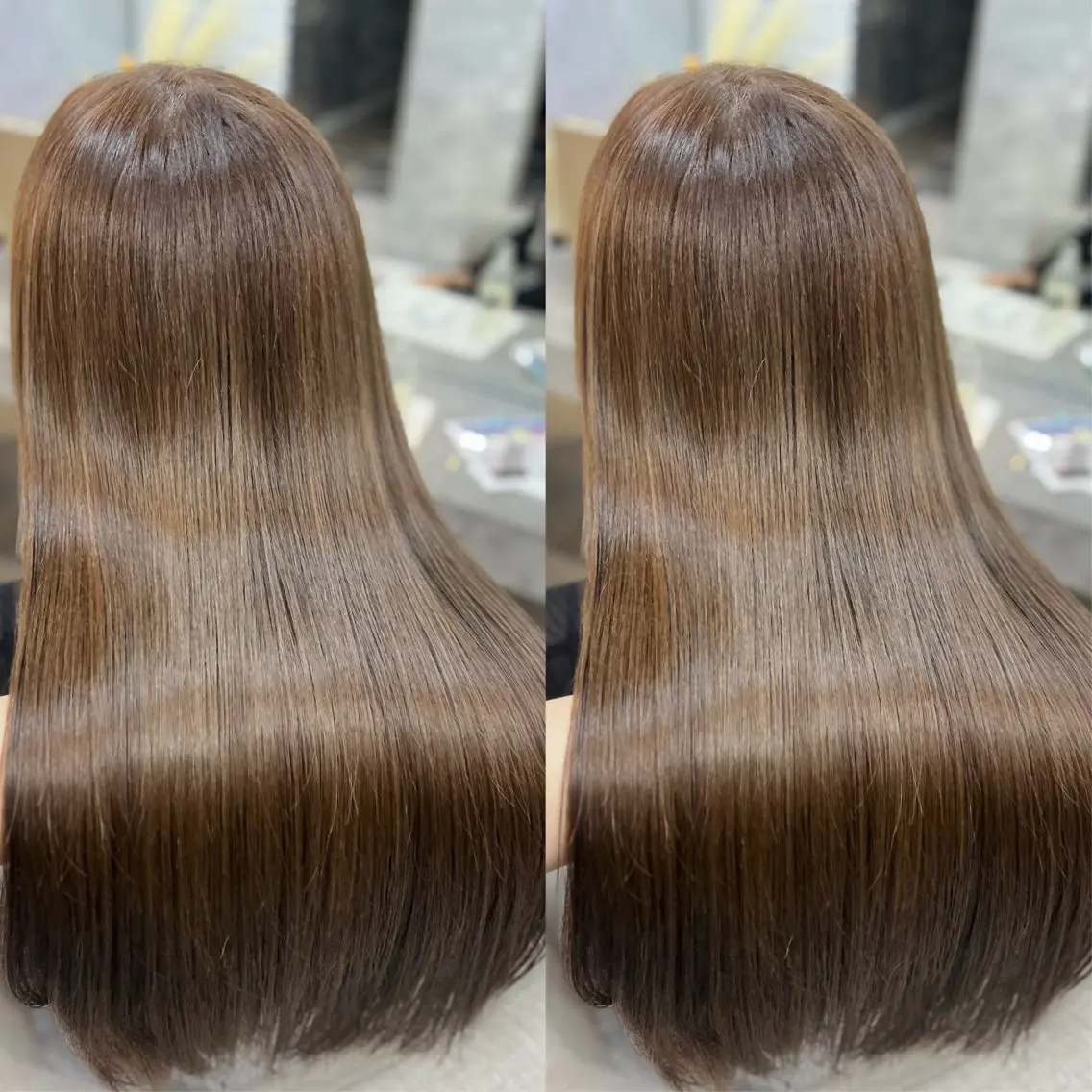 ロング カラー ベージュカラー 透明感カラー オリーブベージュ ヘアカラー mimi☪️/艶髪 /髪質改善/透明感のヘアスタイル