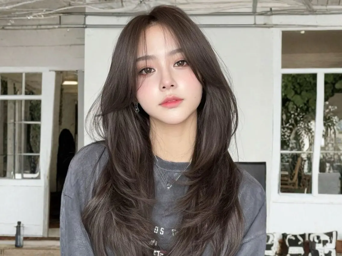 ロング カット ヘアカラー トリートメント 🫧透明感カラー🫧 佐野花苗[新宿]のヘアスタイル