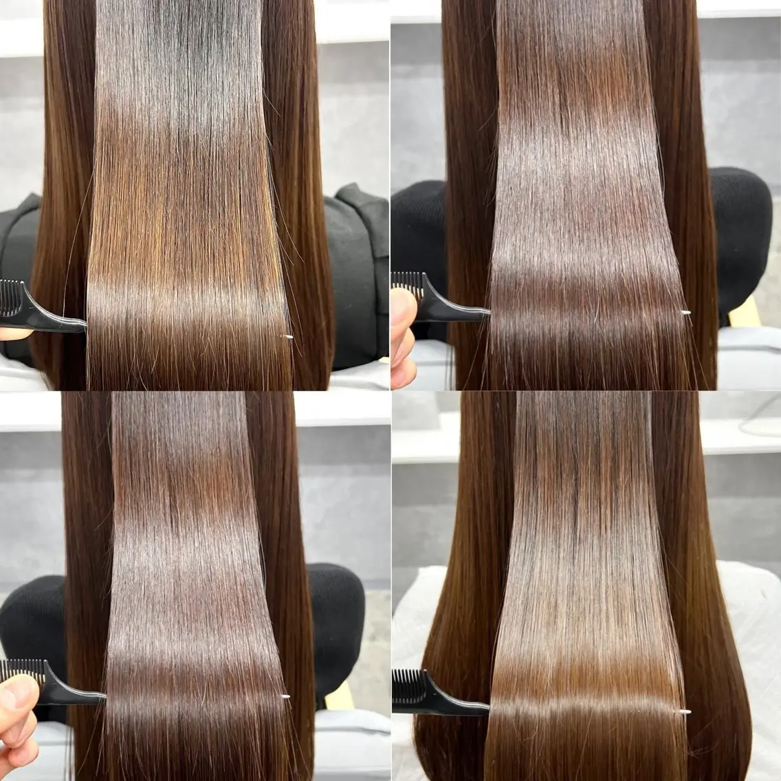 ロング カット ヘアカラー 縮毛矯正 トリートメント 髪質改善×美髪矯正 艶髪カラー 阪口のヘアスタイル