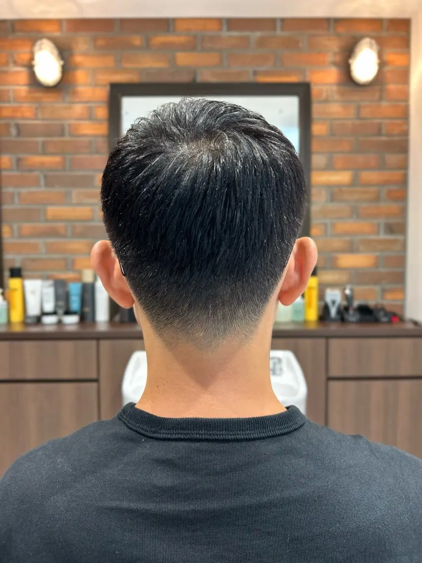 ショート メンズ フェードカット 刈り上げ 岡崎 佑香のヘアスタイル