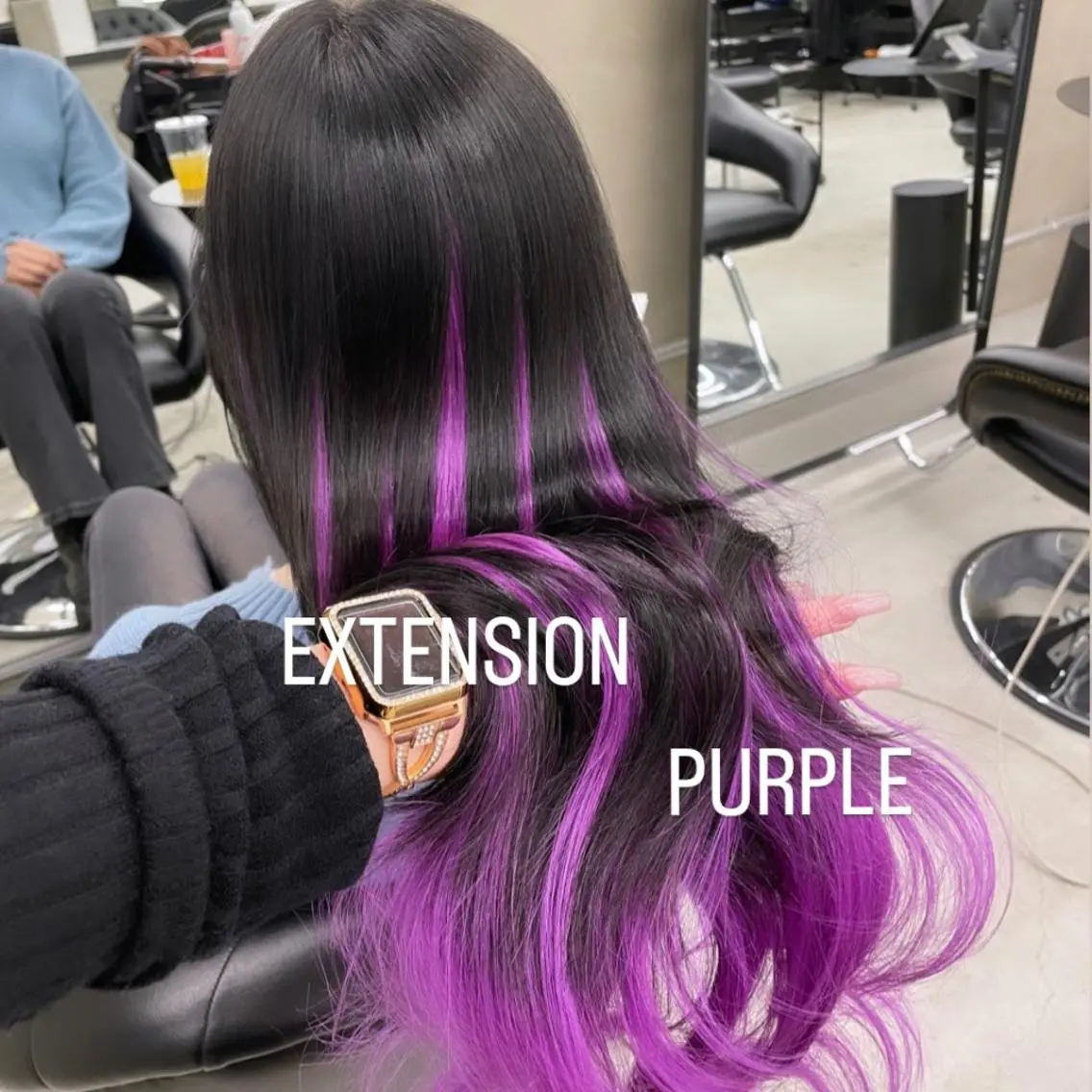 ロング カラー ヘアカラー エクステ エクステ🩵ブリーチ 韓国ヘア🩵KAEのヘアスタイル