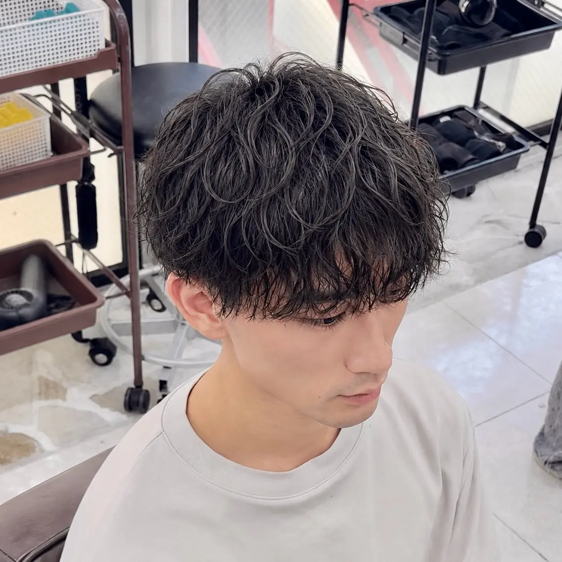 パーマ メンズ カット パーマ 🔥メンズパーマ特化 菅谷尚悠🔥のヘアスタイル