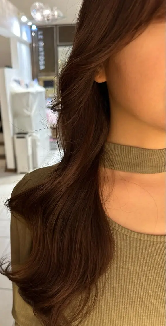 ロング ヘアアレンジ レイヤーカット fiorista岡田 まゆこのヘアスタイル