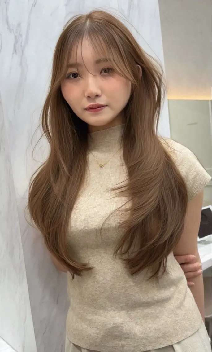 ロング カラー カット レイヤーダブルカラー KYONのヘアスタイル