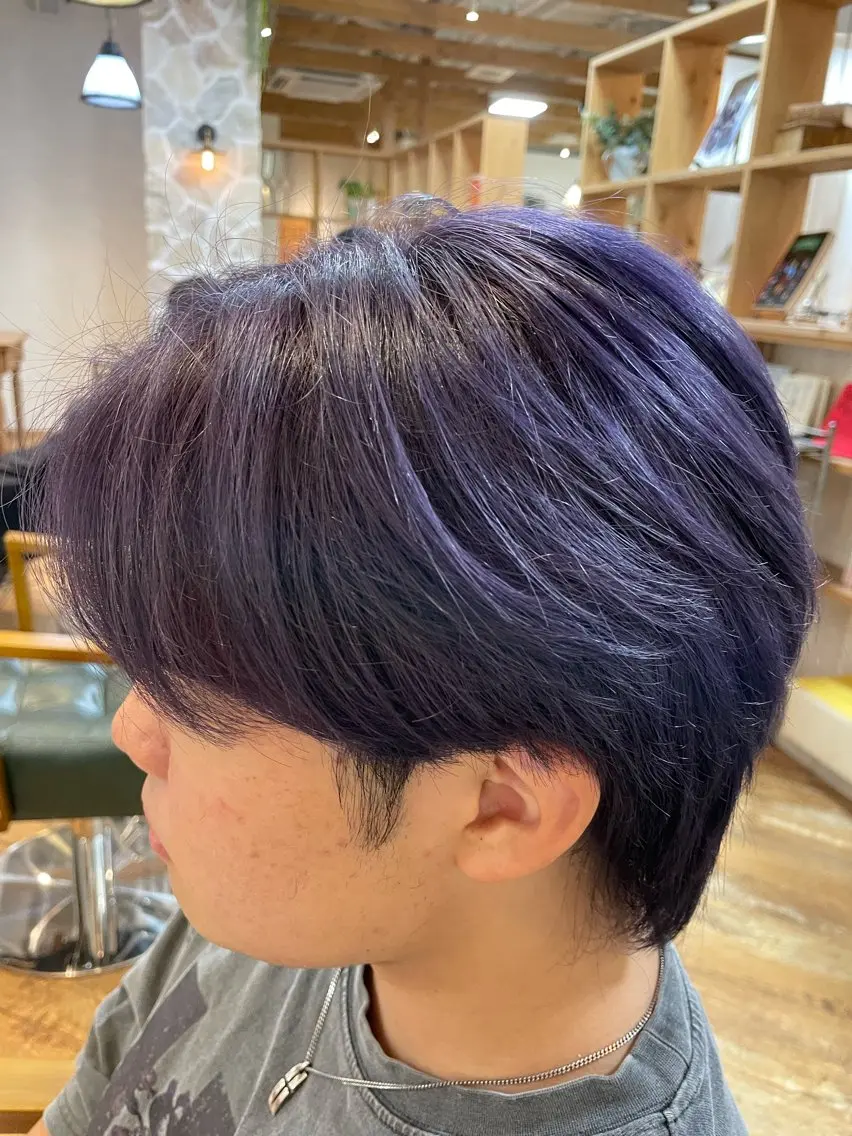 ショート カラー メンズ メンズブリーチ ブリーチ カット ヘアカラー YU KIのヘアスタイル