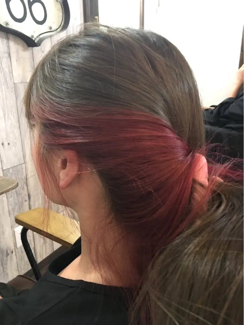 セミロング カラー イヤリングカラー ヘアカラー kuroken ★feniceのヘアスタイル