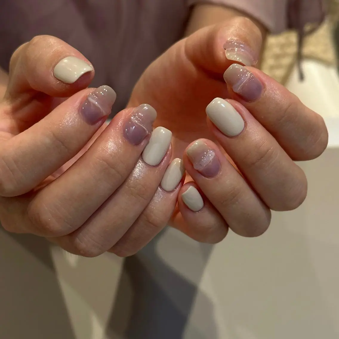 ショート カラー パーマ ヘアアレンジ メンズ キッズ ネイル マツエク・マツパ アイブロウ ハンドネイル ar. harajukuのネイルデザイン