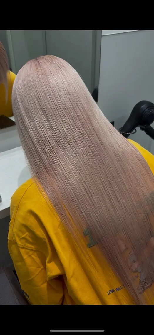 ロング カラー カット ヘアカラー トリートメント れい🫧 ハイトーン特化のヘアスタイル