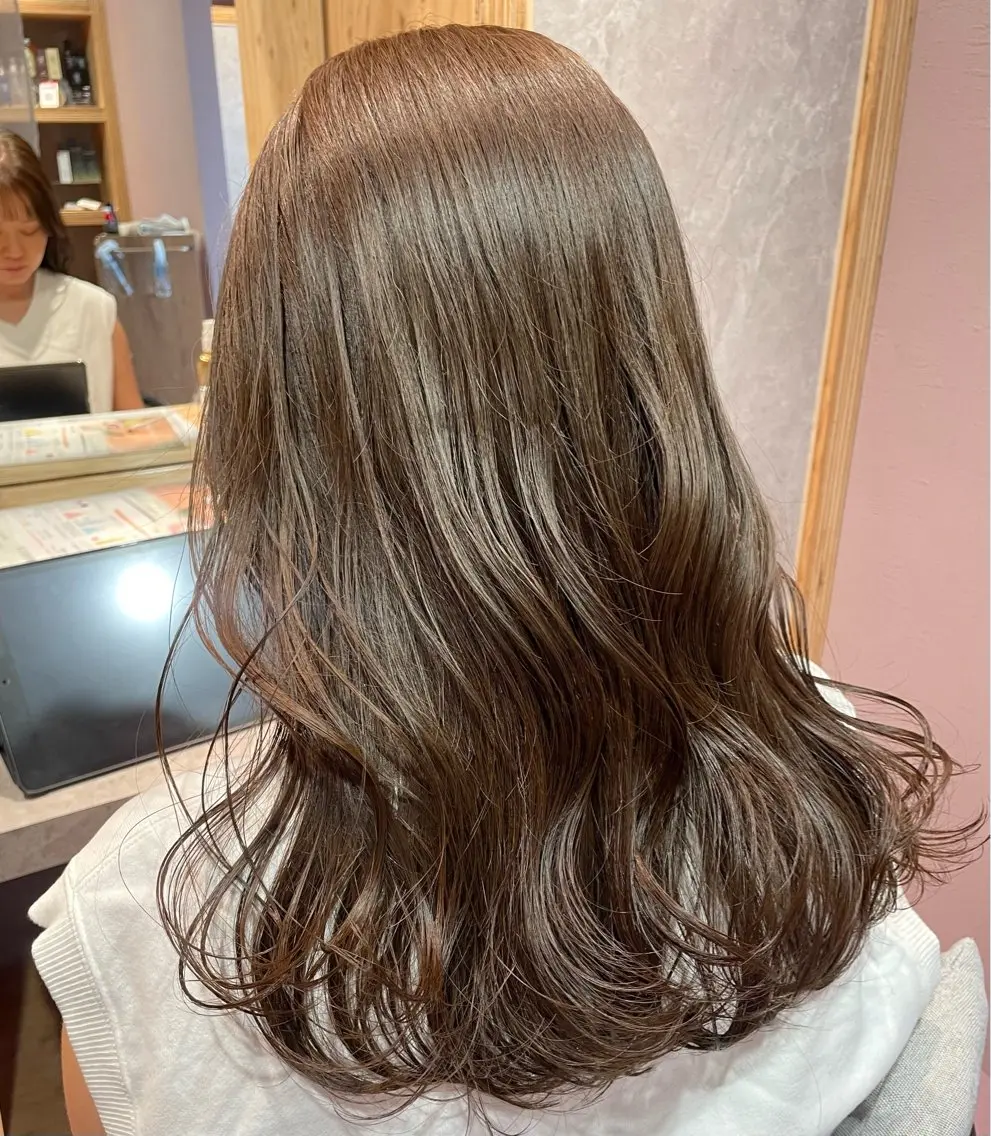 セミロング カラー belta.🌱 安藝夏花🌻のヘアスタイル