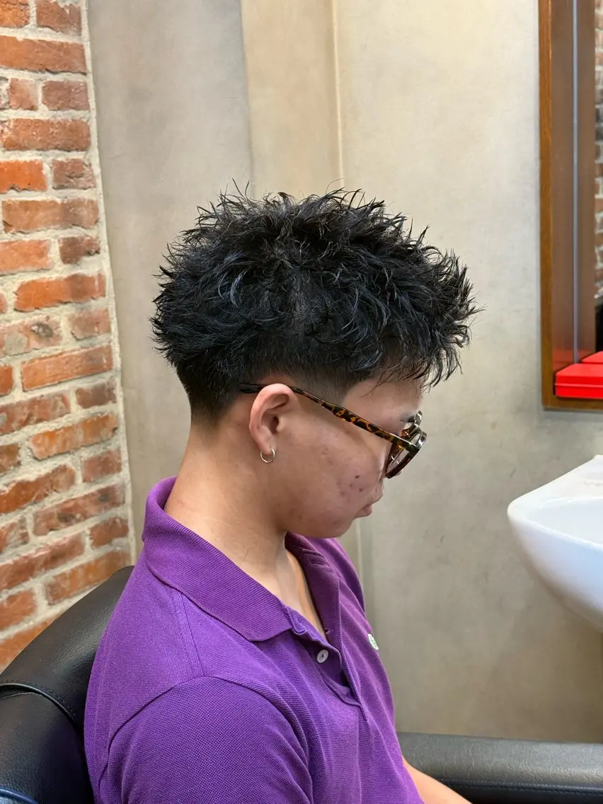 ショート カット パーマ 髙澤 登矢のヘアスタイル