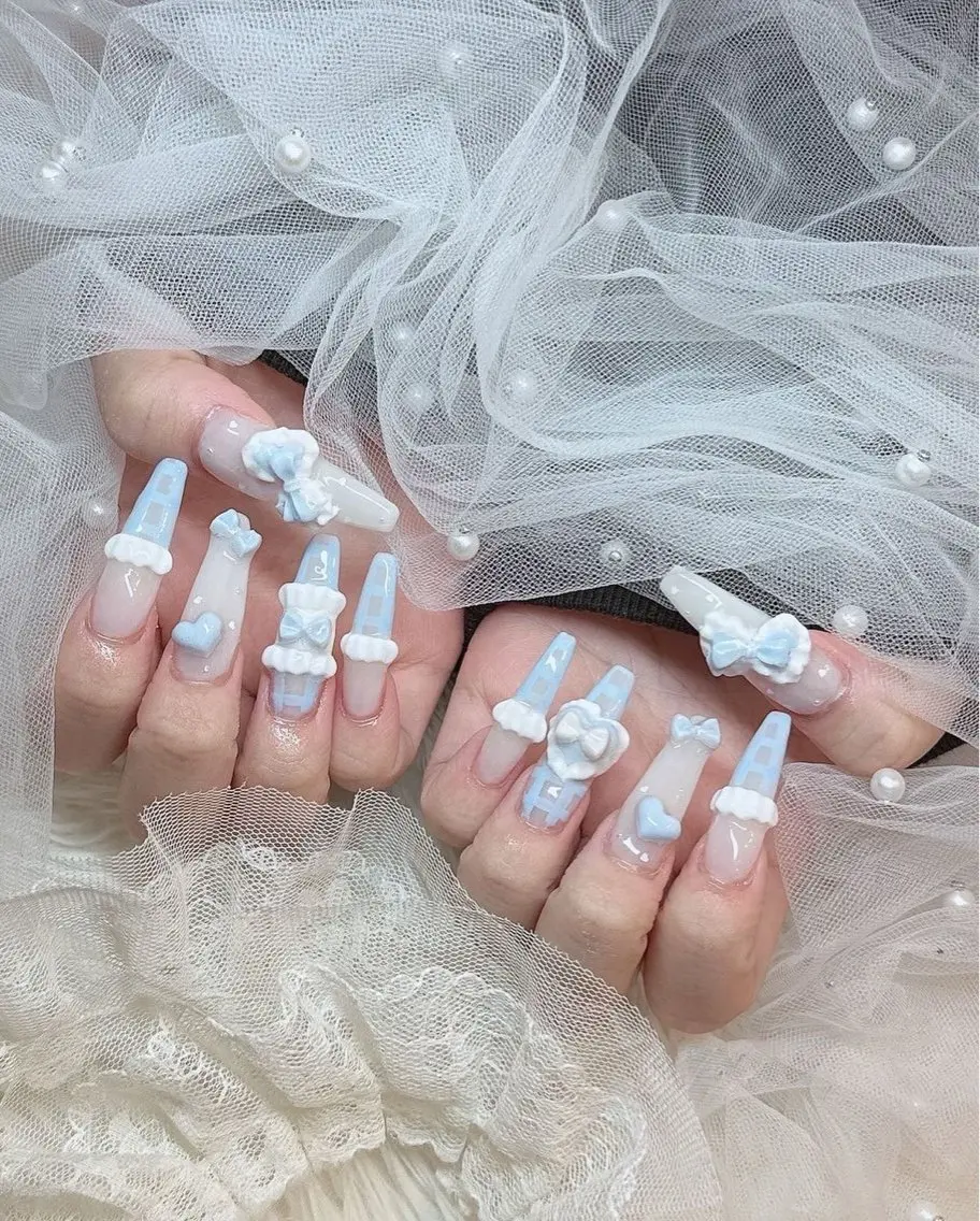 ロング ねね🎀 Melia nailのネイルデザイン