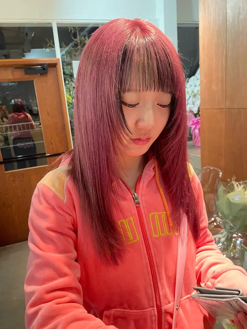 カラー インナーカラー yukii しまむら のぞみのヘアスタイル