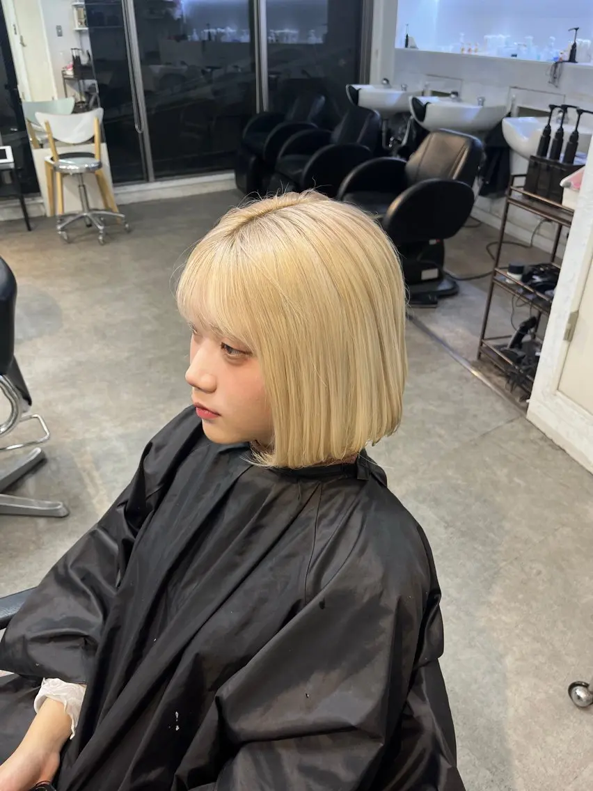 カラー ブリーチ ダブルカラー fifth ／メンズ カット ／ コハのヘアスタイル