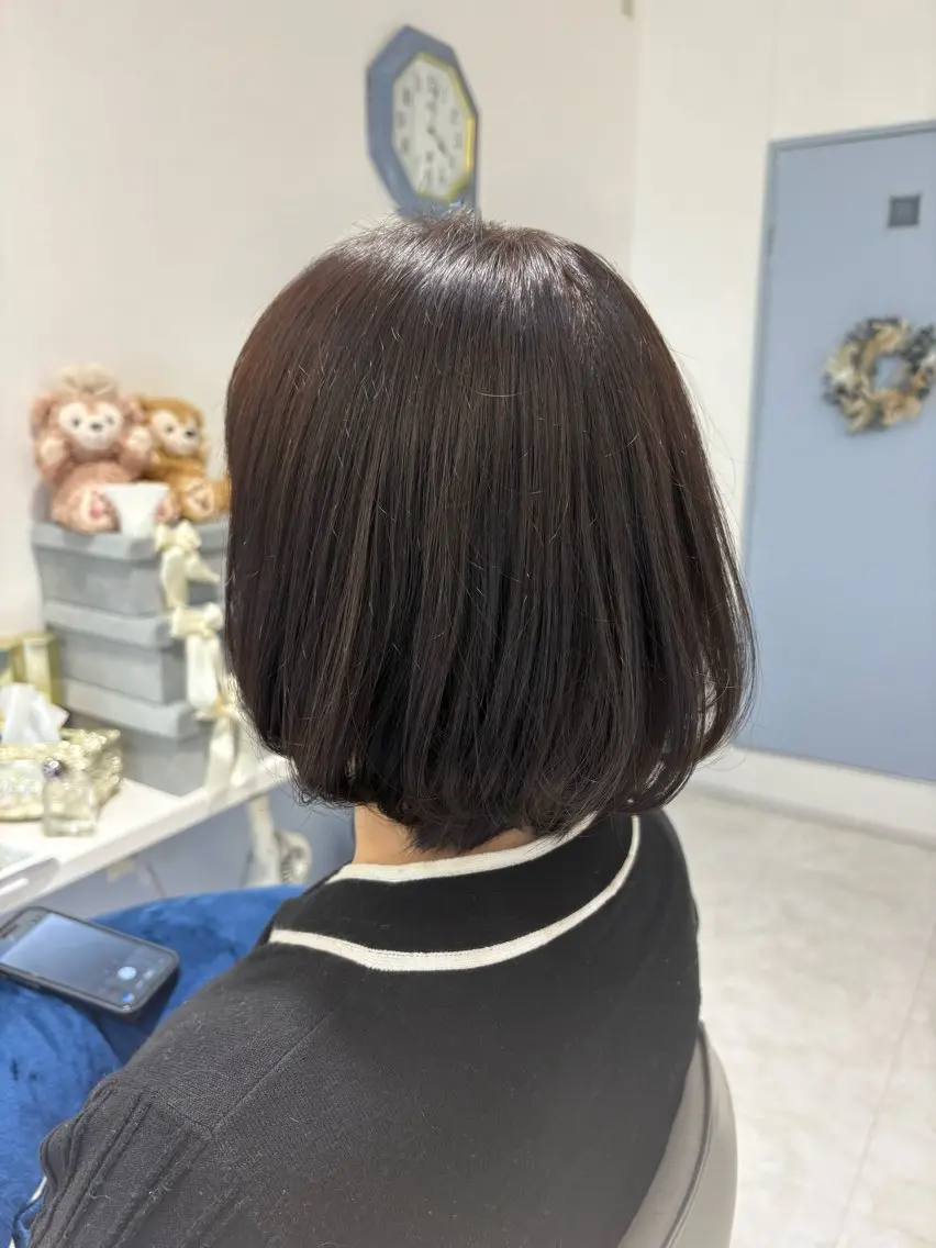 ショート カラー アッシュ アッシュブラウン ブラウンカラー グラデーションカラー ボブ MASUMI／ 川西能勢口LUMIAのヘアスタイル