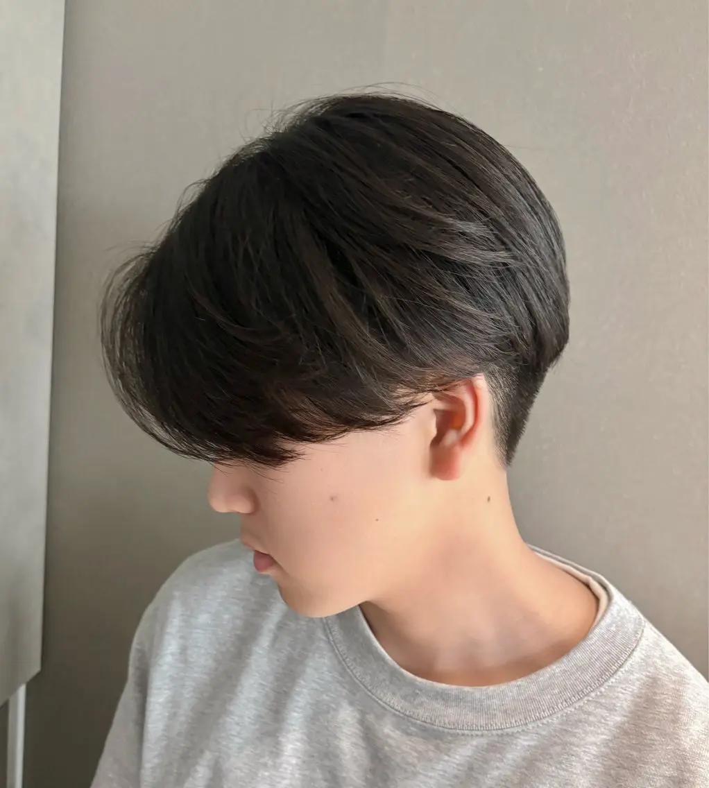 🔵【🇰🇷毛流れスタイル🇰🇷】清潔感×色気メンズセンターパート 平日限定￥3850の写真