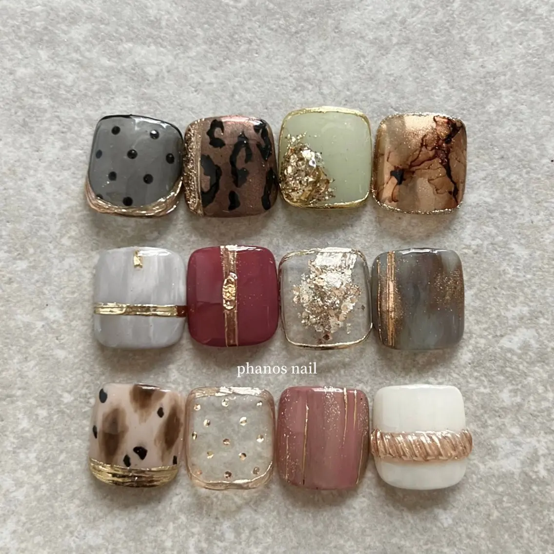 ネイル フットネイル phanos nailのネイルデザイン