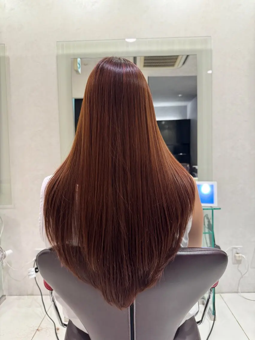 ロング カット 縮毛矯正 トリートメント 佐藤留唯 似合わせ×アレンジのヘアスタイル