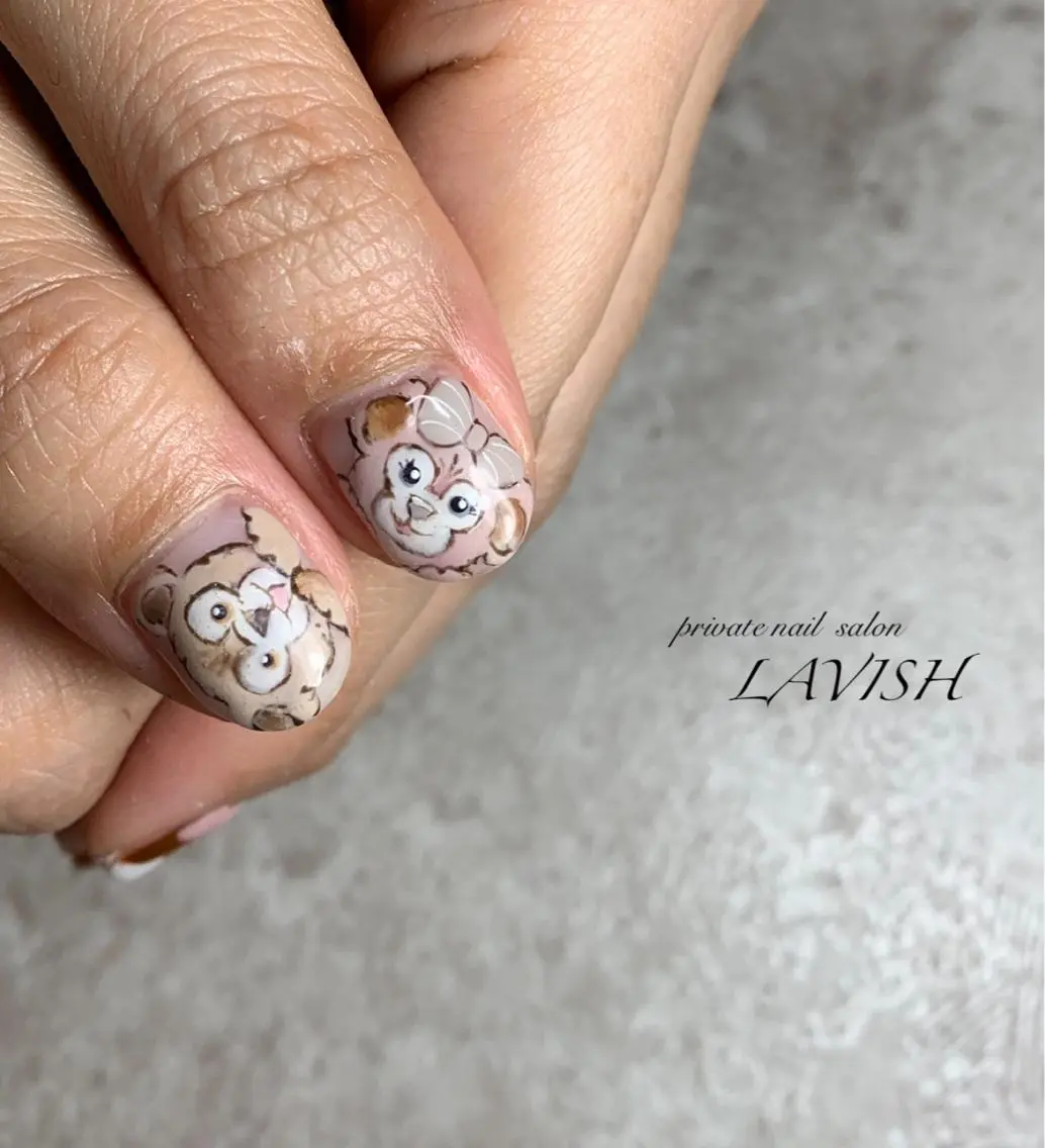 ネイル 氷ネイル・うるうるネイル 韓国ネイル ニュアンスネイル ワンカラーネイル 春ネイル LAVISH 大和店 emi･:*+のネイルデザイン