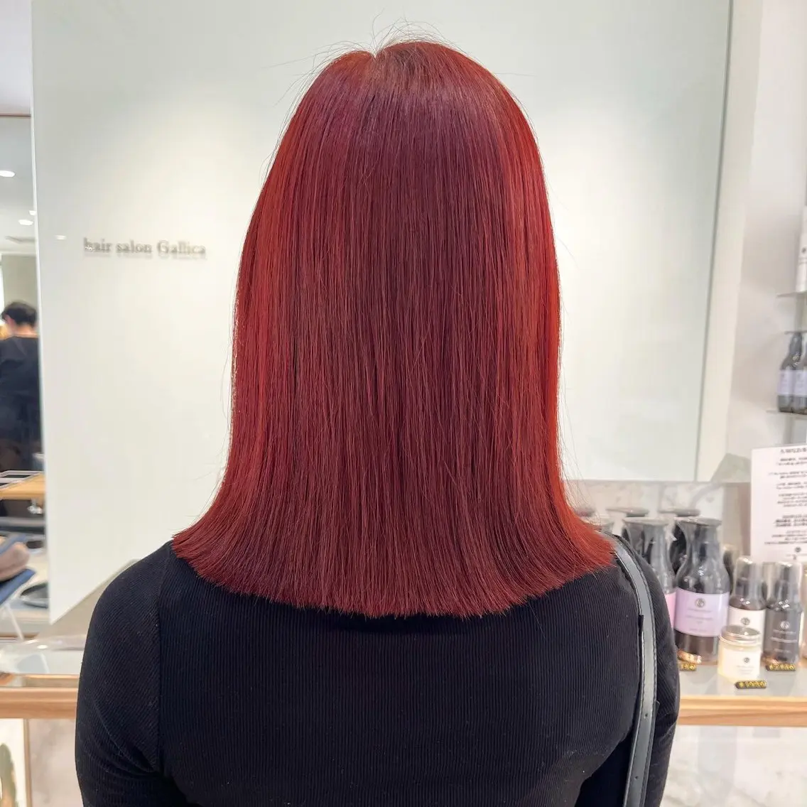 ミディアム カラー ヘアアレンジ 黒髪 ブリーチ ケアブリーチ カシス ディープラベンダー stylist ◎RUKI.のヘアスタイル