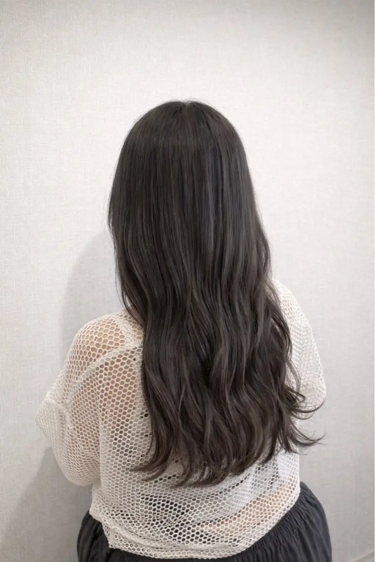 ロング カラー ブリーチ グレージュ カット ヘアカラー トリートメント 艶カラー/レイヤー カット🫧あいりのヘアスタイル