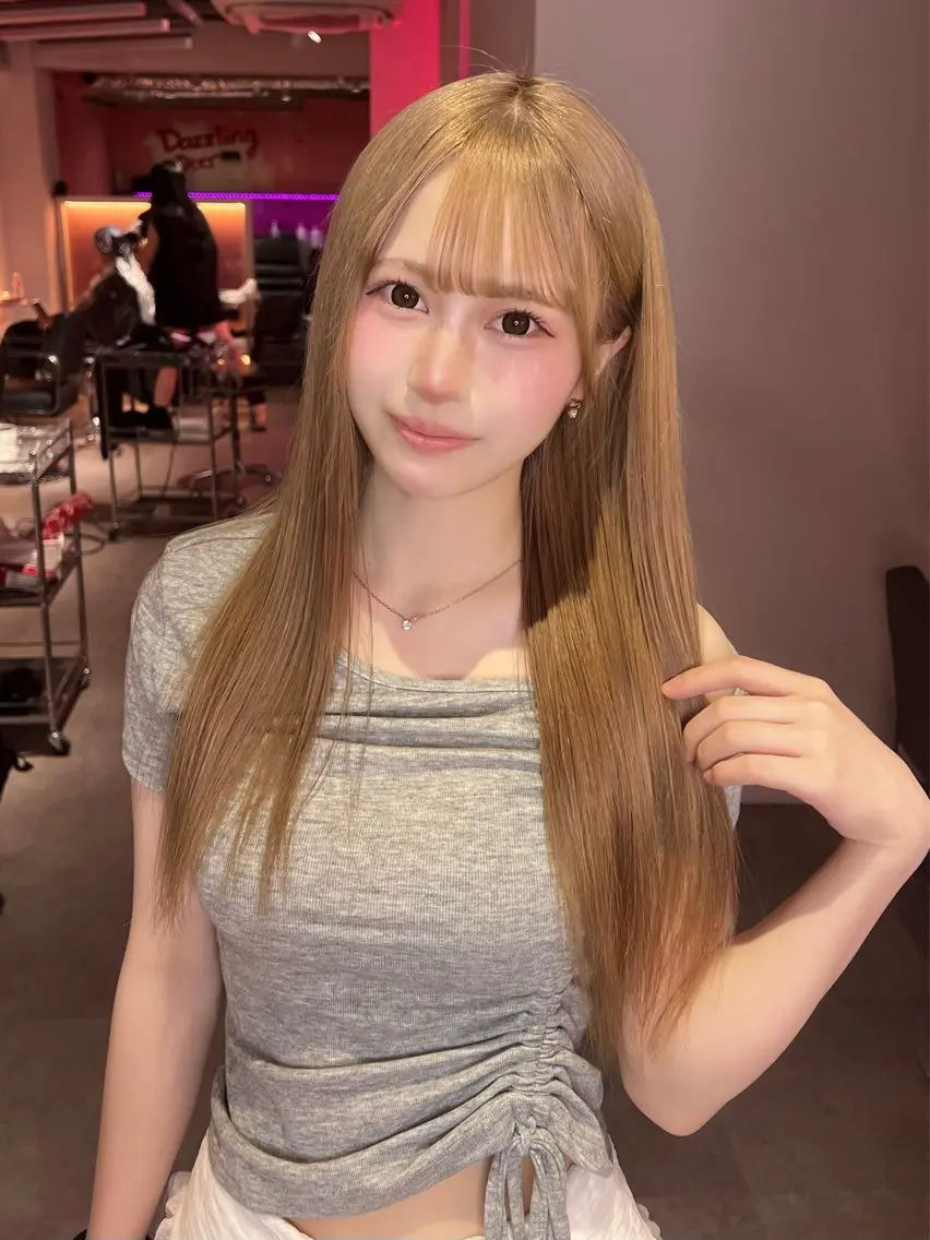 ロング ヘアカラー トリートメント sara/名古屋 ／ハイトーンのヘアスタイル
