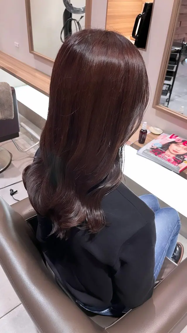 ロング カラー ラベンダーカラー ラベンダーピンク ピンクカラー Kirina/ 茨木/髪質改善のヘアスタイル