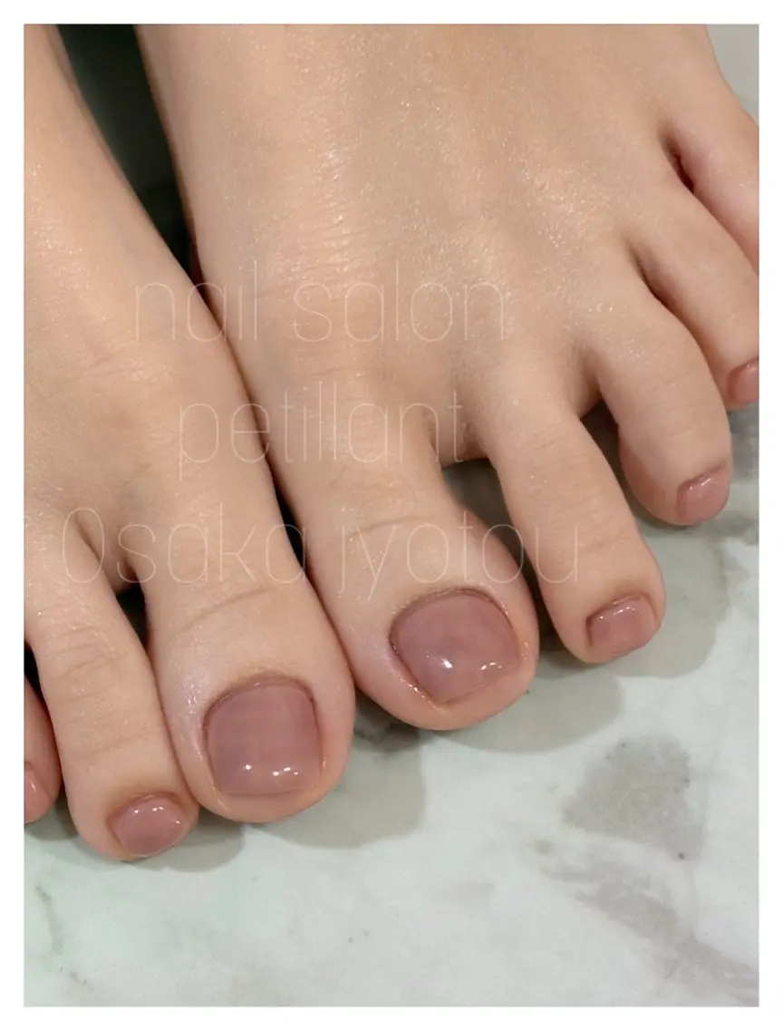 ネイル 韓国ネイル バレンタイン フットネイル nail salon petillantのネイルデザイン